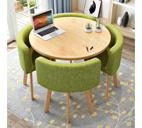 Set tavolo da riunione compatto con sedie, ideale per ufficio, lavoro, hotel, hall e sala da pranzo, design salvaspazio