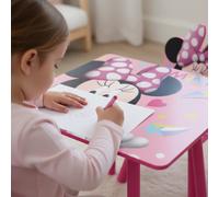 Minnie Tavolino e 2 Seggioline in Legno Disney per Bambine