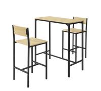 Set Tavolo e 2 Sedie SoBuy, Design Moderno