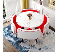 Set tavolo e sedia da reception con tavolino combinato, mobili moderni bianchi per ufficio, club, biblioteca, teatro, cucina, sala da tè e sala riunioni