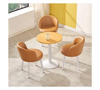 Set tavolo e sedia da soggiorno moderno stile minimalista casa cucina tavolo da pranzo ufficio sala riunioni corridoio riunioni reception 60 cm (colore: marrone)