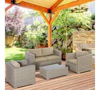 Set tavolo e sedie da esterno Descrizione:Crea un angolo relax all'aperto con questo set di mobili da giardino Outsunny! Nella confezione trovi tutto quel che ti serve per comporre il tuo salottino da
