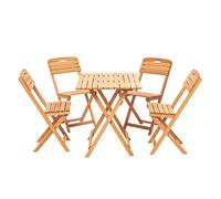 Set Tavolo e sedie da Giardino (5 Pezzi) mobili, Marrone