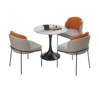 Set tavolo e sedie per ricevimento, mobili da conferenza rotondi con schienale morbido, per ufficio e sala club