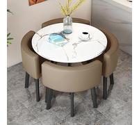 Set tavolo e sedie per sala da pranzo per 4 persone, rotondo/quadrato, per ufficio, reception, sala conferenze, tavolo negoziale, cucina e sala da pranzo