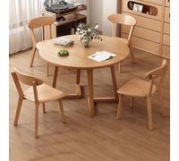 Set tavolo e sedie per ufficio, sala reception, tavolo per riunioni di lavoro e negoziazione con 4 sedie rotonde, set moderno per sala da pranzo e colazione, per negozi, lounge e spazi ricreativi