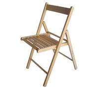 Set Tavolo in Legno Chiaro Pieghevole 4 Sedie PIC NIC Esterno Giardino Terrazzo