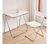 Set tavolo pieghevole e sedia, tavolo da spuntino compatto e versatile, scrivania salvaspazio per sala da pranzo, casa, ufficio e uso all'aperto