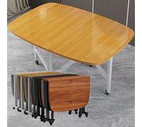 Set tavolo pieghevole nero con foglie appese per interni ed esterni, design salvaspazio, combinazione pranzo e lavoro con sedie, perfetto per studio e cena, 120 x 70 cm
