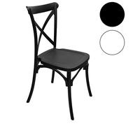 Set Tavolo Polyrattan 90x90 cm + Sedie Cross Resina Arredo Giardino Bar Bistrot