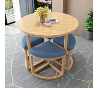 Set tavolo rotondo e sedia per ufficio, reception, negoziazione e riunioni, ideale per salotto, soggiorno e cucina