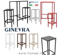 SET TAVOLO SGABELLI BAR PUB BISTROT PIZZERIA GINEVRA SNACK MONOBLOCCO ROBUSTO