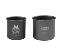 Set Tazza Campfire Ready Alluminio Manici Pieghevoli Riscaldabili Impilabili 300