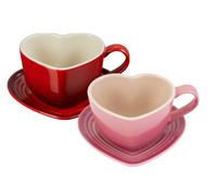 Set tazza e vassoio cuore Le Creuset | 2 set | gres | opzioni di colore | 100...