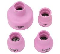 Set Tazza per Saldatura in Ceramica, Kit Lente Gas Torcia in Allumina, Coppa per Saldatura in Ceramica, Ugelli per Gas TIG in Ceramica per Lente per Gas WP-17/18/26 1,6