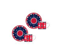 SET TAZZINE BIALETTI 2 TAZZ+PIATT GD25