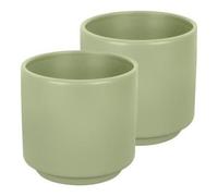 Set tazzine campeggio antislip 2 pz (5,5x5,5cm) melamina DOLOMIT Green 0830031C