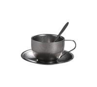 Set Tazzine Da Caffè A Doppia Parete In Acciaio Inossidabile Con Cucchiaino Da Caffè(200ml)