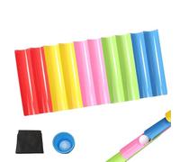 Set Team Building Half-Pipe 10 Pezzi PP - Tubi Medio Grande 30-50cm | Gioco Cooperazione Gruppo Esterno Attrezzatura Sportiva Giovani Con Pallina Golf Coppa Sacca