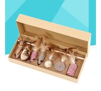 Set Teaser Per Gatti Toys Wand Giocattolo Bacchetta Rompicapo Gatto
