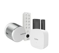 Set Tedee GO2 in alluminio argento (con bridge, tastierino bianco e...