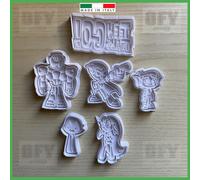 Set Teen Titans Robin Biby Cyborg Corvina Stella Rubia - Cookie Cutter - PDZ