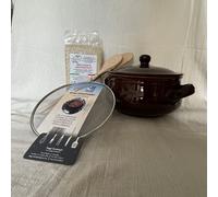 SET TEGAME DIAMETRO 20 CM COLI' MESTOLI LEGNO RETINA SPARGIFIAMMA RISO AROMATICO