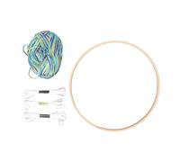 Set Telaio Circolare per Maglieria, Kit Completo in Legno e Cotone, Multifunzione per Cappelli, Borse e Sottobicchieri - Strumento Leggero e Facile da Usare, Ideale per