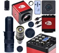 Set Telecamera Microscopica + Obiettivo 180x - FullHD | 2MP C-Mount
