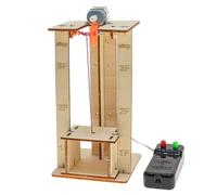 Set Telecomando Elettrico Ascensore Kit Modello Promuovere La Fantasia Dei Bambini STEM Giocattoli Per Progetti Scuole Naturali Giocattoli Telecomando Elettrico Ascensore