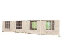 RICAMBIO SET TELI LATERALI PER GAZEBO BIG ROYAL MT.4X10 COLORE BIANCO