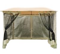 SET TELI ZANZARIERA PER GAZEBO 3x3MT colore nero