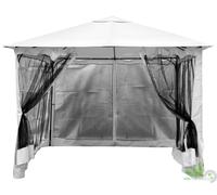 SET TELI ZANZARIERE PER GAZEBO 300X300CM 3X3MT TENDE CON ZIP ESTERNO GIARDINO