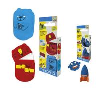 Set temperino e gomma monster good vibes boy mitama pack in carta 2 pz.