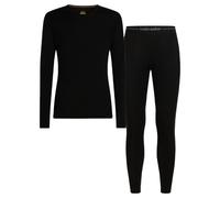 Set termico da uomo Icebreaker Merino 175 Everyday LS Crewe and Leggings Set Black XL