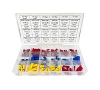 Set terminali cavi elettrici 120pz connettori preisolati capicorda a crimpare