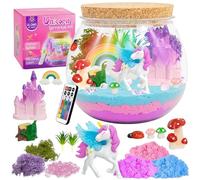Set Terrario per Dinosauri per Bambini, Regali a Tema Dinosauri per Ragazzi dai 4 ai 12 Anni, Luce Notturna DIY a Tema Dino, Piante Simulate e Altri Accessori (Multicolore)