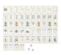 Set Tessere Mahjong 4 Strati Mahjong Americano | 3 Dadi Set Mahjong 160 Pezzi Design Premium per Casa e Incontri Sociali(Brown)