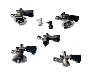 Set Testa Rubinetto Fusto Birra 5L Adattatore Raccordo Gas NC 5/8' 3/4'