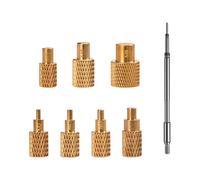 Set testine di pressatura a caldo in ottone T245 per inserti termopressa in part