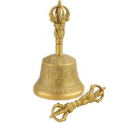 Set tibetano buddista di meditazione e Dorje - suoneria rituale per yoga, consapevolezza, guarigione dei chakra e pratiche spirituali