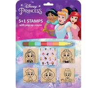 Set timbri Principesse Disney con pastello a cera