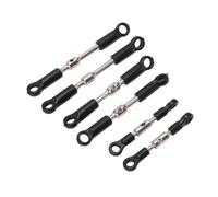 Set Tiranti di Sterzo RC, Biellette di Sterzo per Auto RC, Lega di Alluminio e Plastica, 6 Pezzi