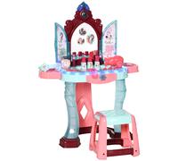 Set Toeletta con Sgabello per Bambini con Luci Musica e Accessori