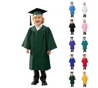 Set Toga Laurea Bambini Abito da Laureato Completo con Toga e Tocco Cappello e Nappa Vestito Cerimoniale Confortevole per Diplomini Scolastici, Sessioni Fotografiche e Manifestazioni Scolastiche