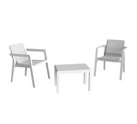 Set Toomax Riviera composto da 2 sedie e un tavolino colore bianco
