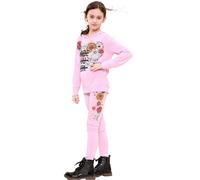 Set Top E Leggings Con Cappuccio Rosa Baby A Maniche Lunghe Made You Look 5-13