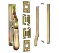 Set Tortreibriegel KeyMet 2540 mm Torverschluss Giallo Verzincato Quadro 14 mm