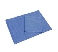 Set Tovaglietta più Tovagliolo Tinta Unita in puro Cotone, Set Americano Tovagliette Tovaglioli Cotone (Carta da Zucchero)