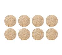 Set Tovagliette Rotonde Tessuto 48pz Paglia Resistente al Calore per Tavolo da P